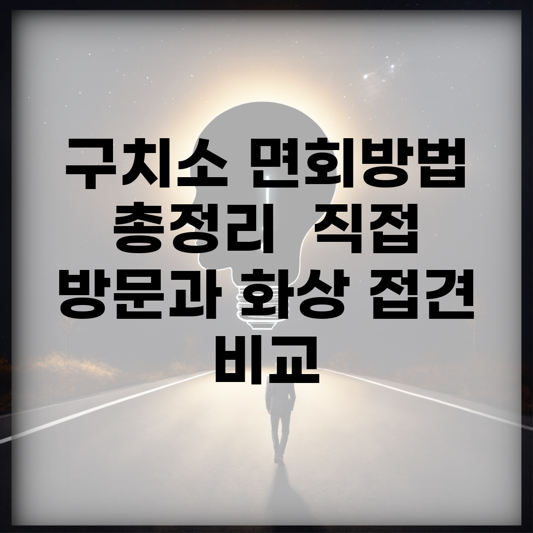 구치소 면회방법 총정리 | 직접 방문과 화상 접견 비교