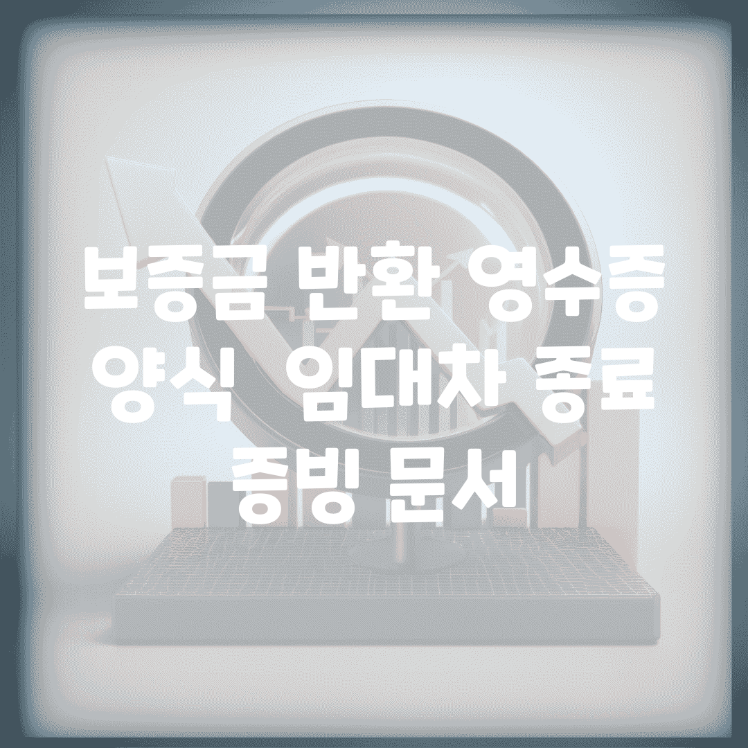 보증금 반환 영수증 양식 | 임대차 종료 증빙 문서
