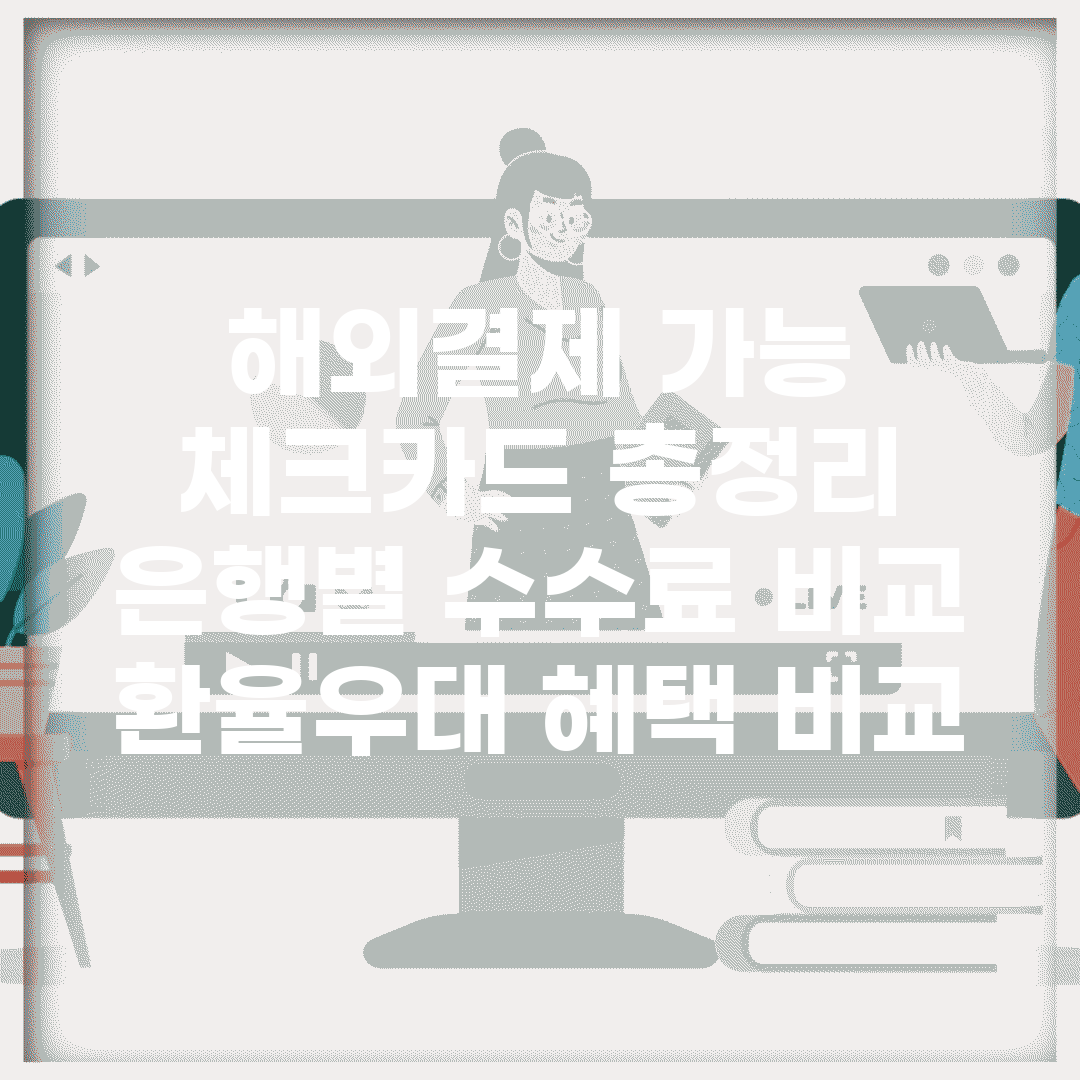 해외결제 가능 체크카드 총정리 | 은행별 수수료 비교 | 환율우대 혜택 비교
