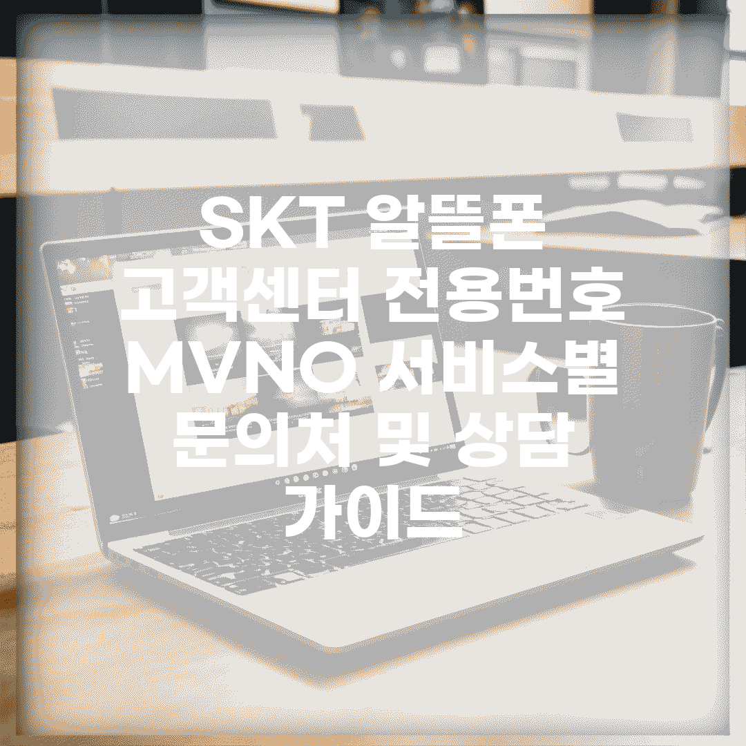 SKT 알뜰폰 고객센터 전용번호 | MVNO 서비스별 문의처 및 상담 가이드