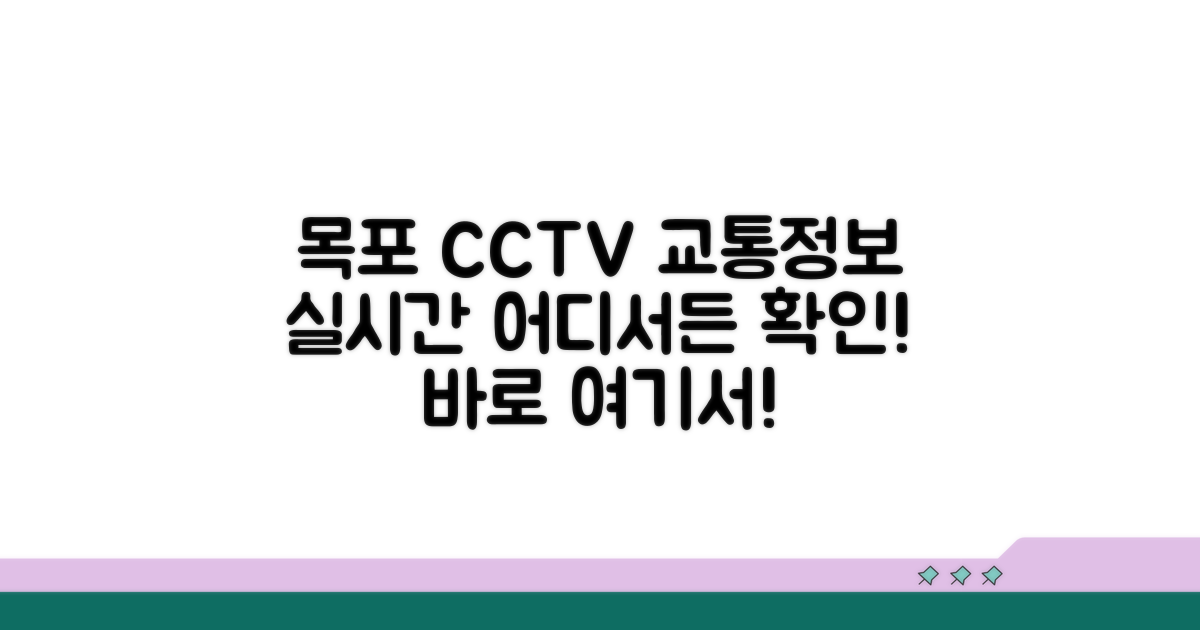 목포 CCTV 교통정보, 어디서 확인할까