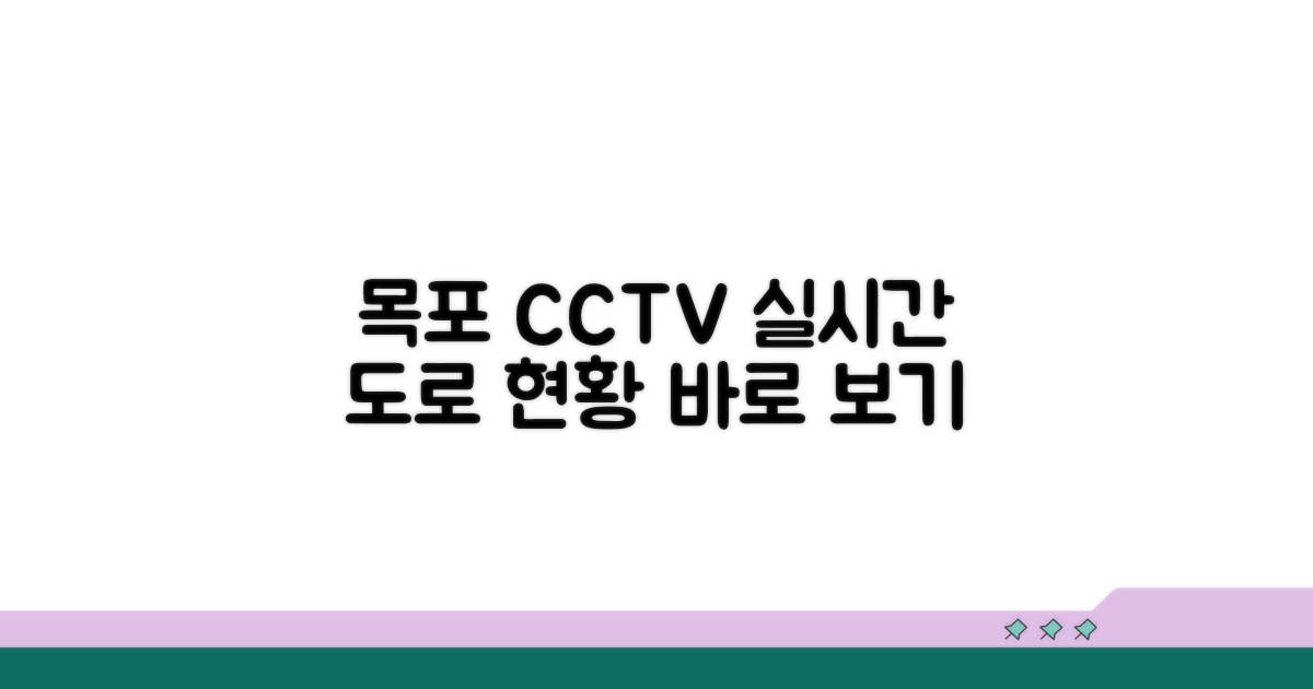 실시간 도로현황, 목포 CCTV 조회법