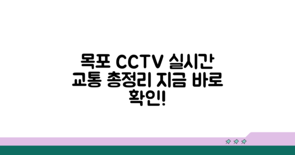 목포 CCTV, 실시간 교통정보 총정리