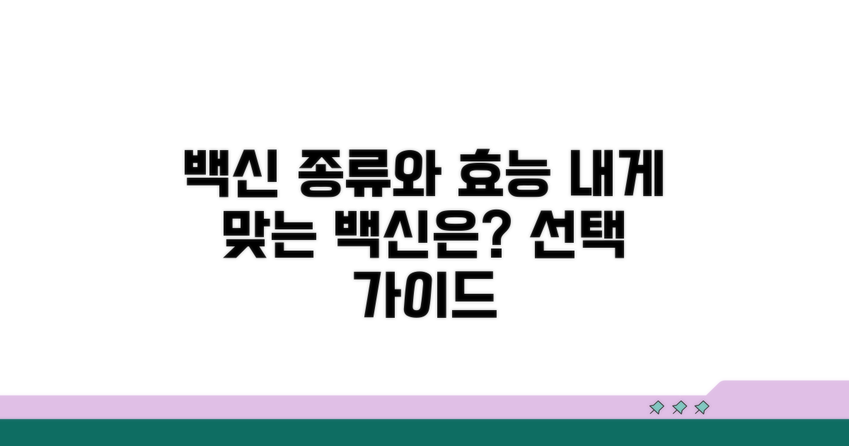 백신 종류와 효능, 무엇을 선택할까?