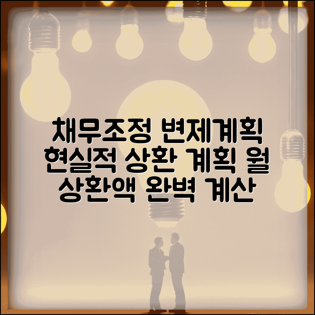 채무조정 변제계획 | 상환 계획 수립 | 월 상환액 산정
