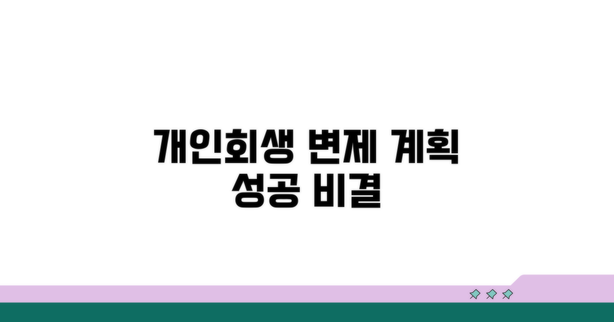 개인회생 변제계획 수립 과정