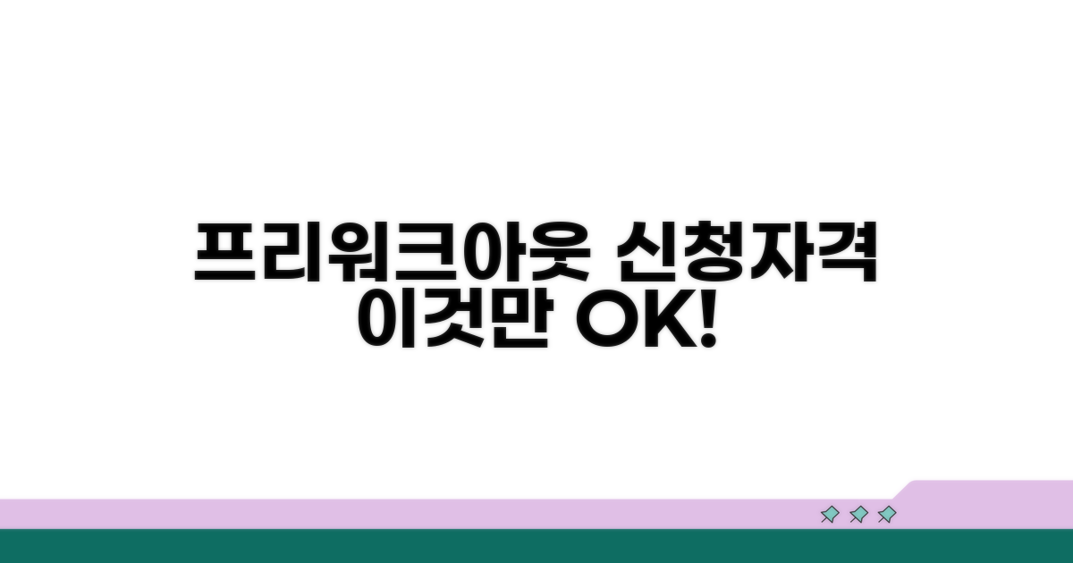 프리워크아웃 신청자격, 이것만 알면 OK