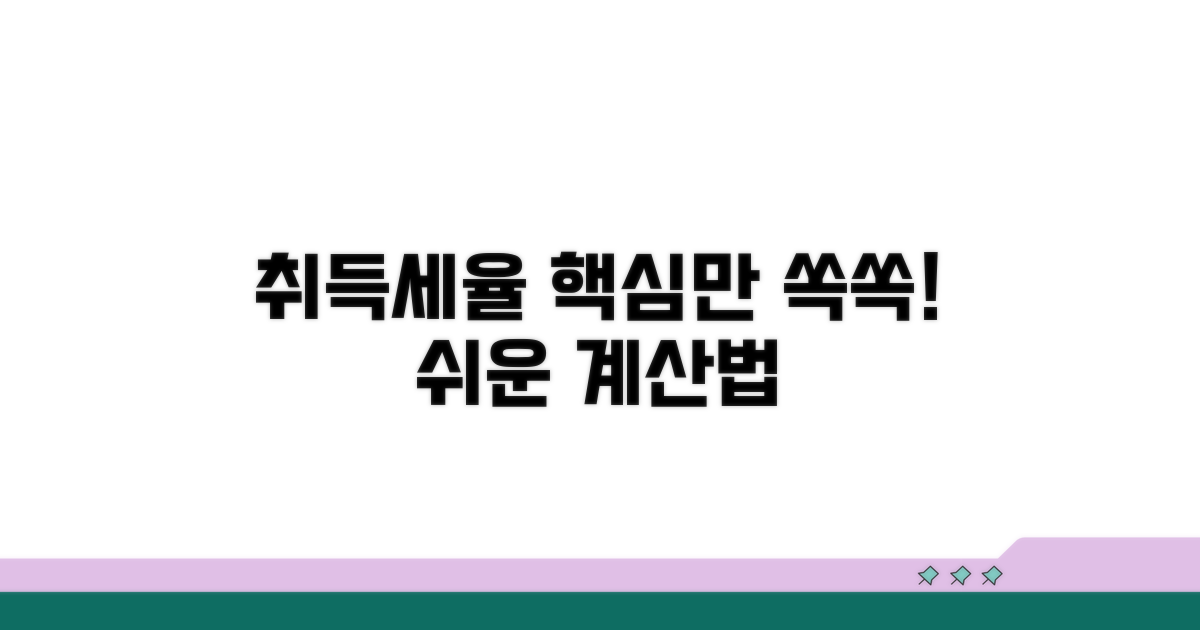 취득세율, 이것만 알면 쉬워요