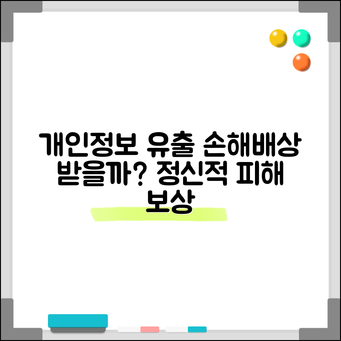 회사에서 개인정보 유출됐는데 손해배상 받을 수 있나요 | 개인정보 유출 | 손해배상 | 정신적 피해 | 집단소송 | 구제
