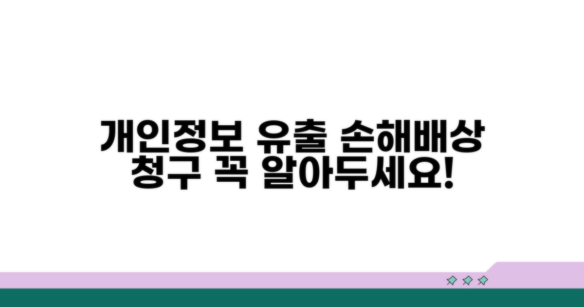 개인정보 유출 손해배상 알아보기