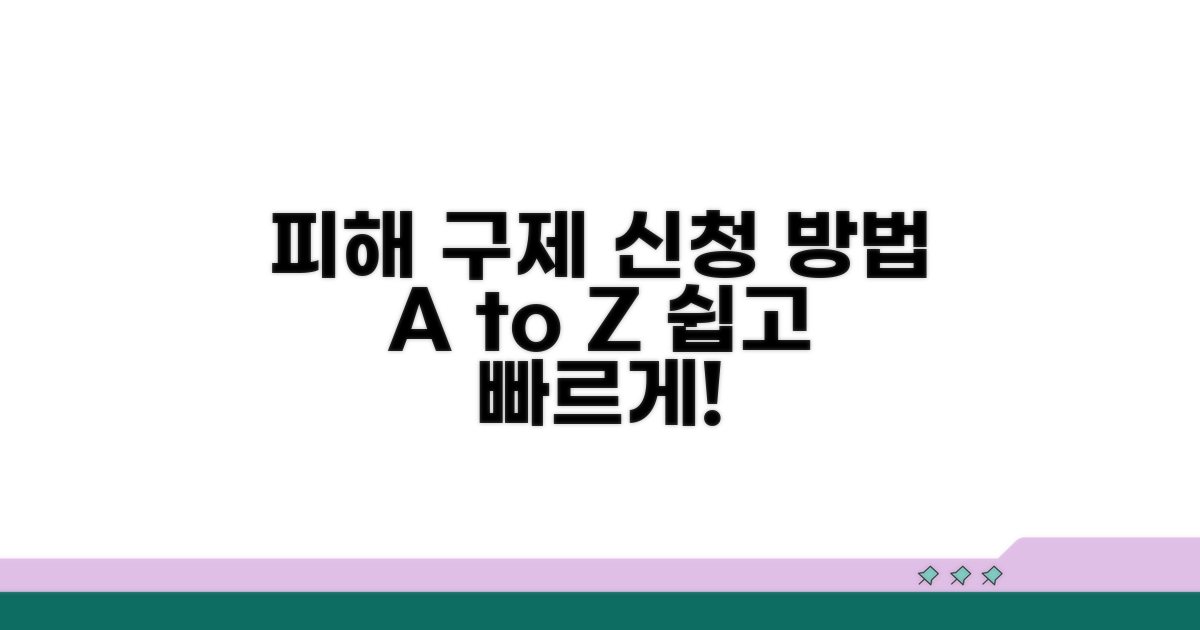 피해 구제 신청 방법 안내