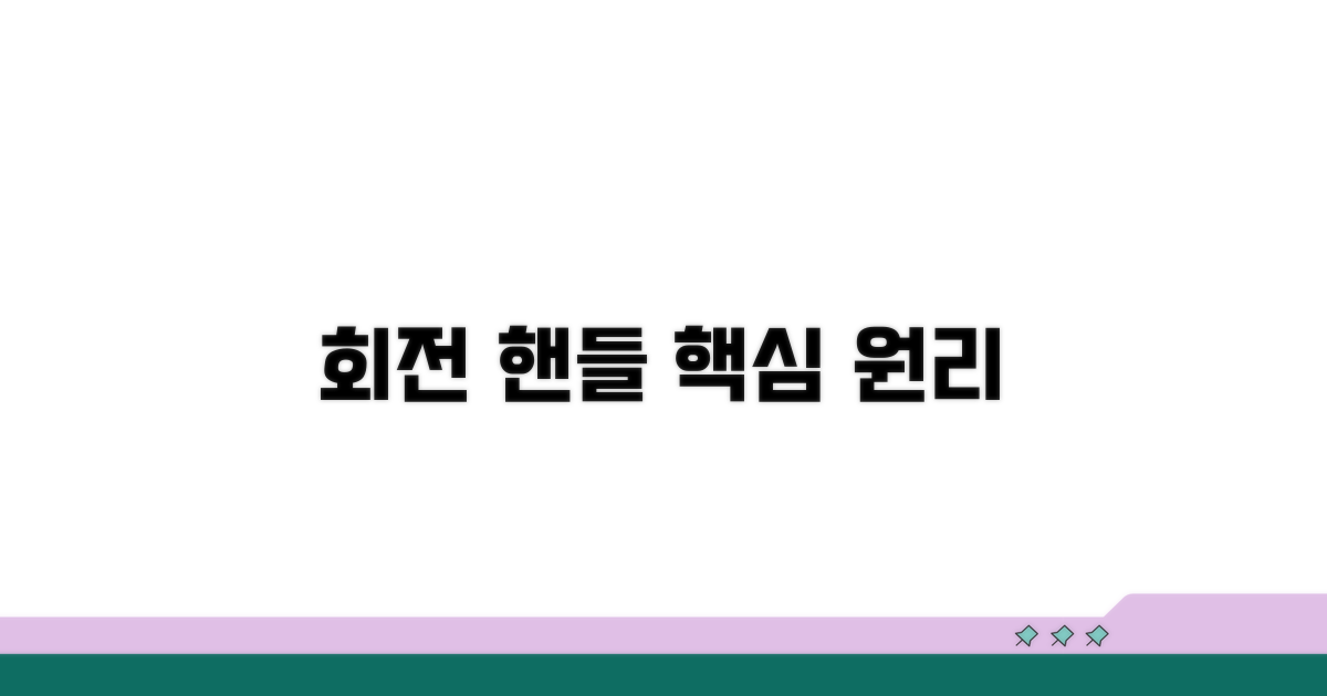 우회전 핸들 조작 핵심 원리