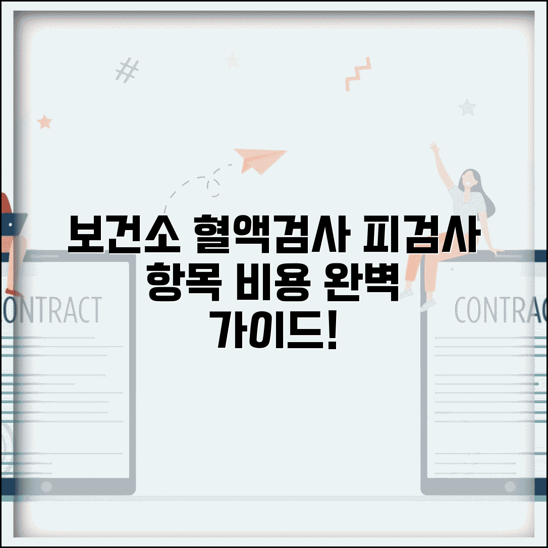 보건소 혈액검사 비용 검사 항목 | 보건소 피검사 완벽 가이드