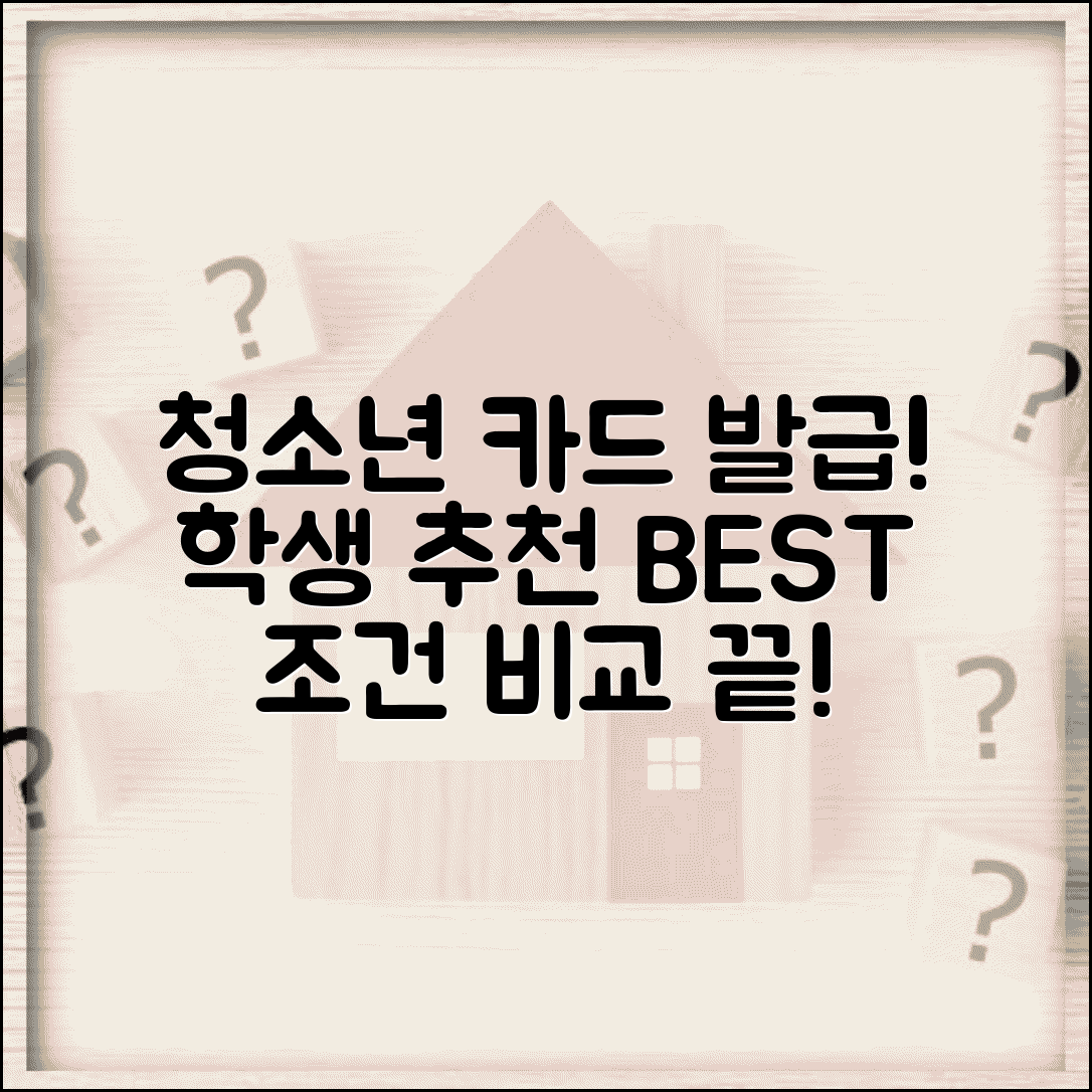 청소년체크카드 미성년자 발급 조건 | 학생 체크카드 추천 비교 완벽 가이드