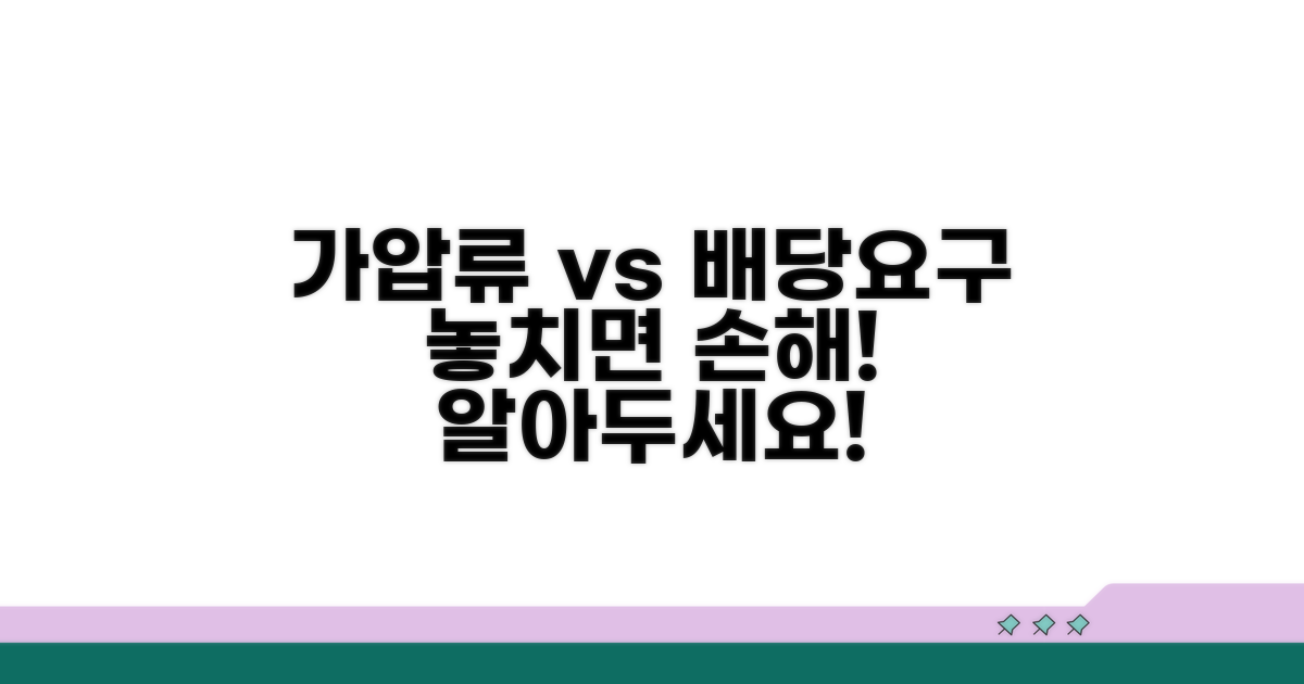 배당요구 후 가압류 영향
