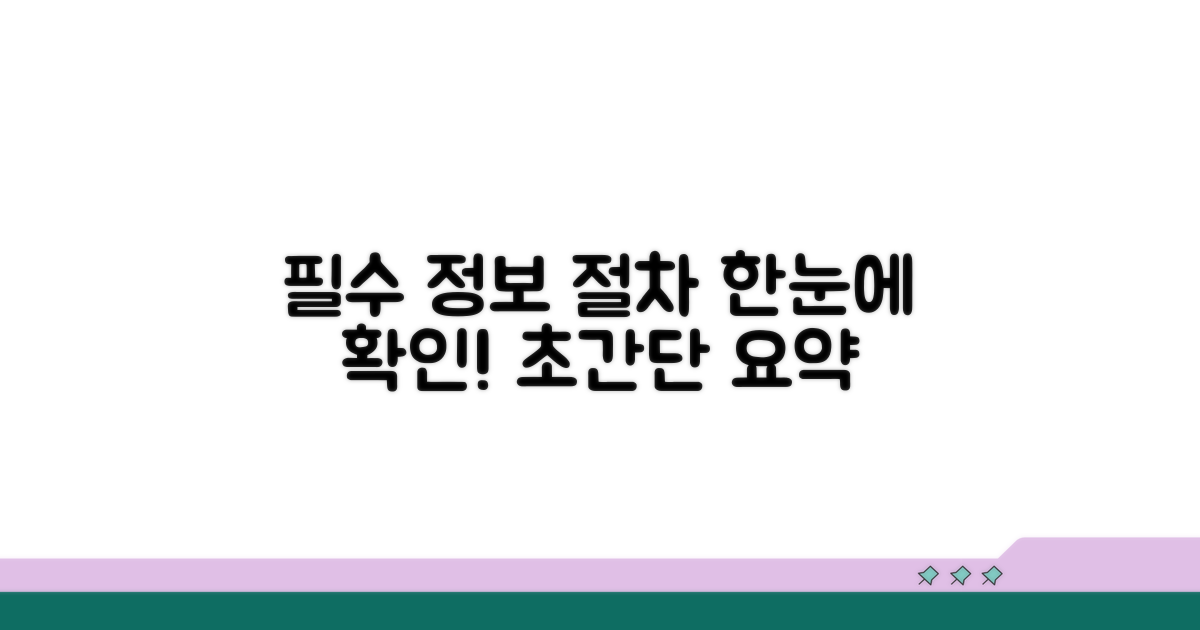 필수 정보와 절차, 한눈에 확인