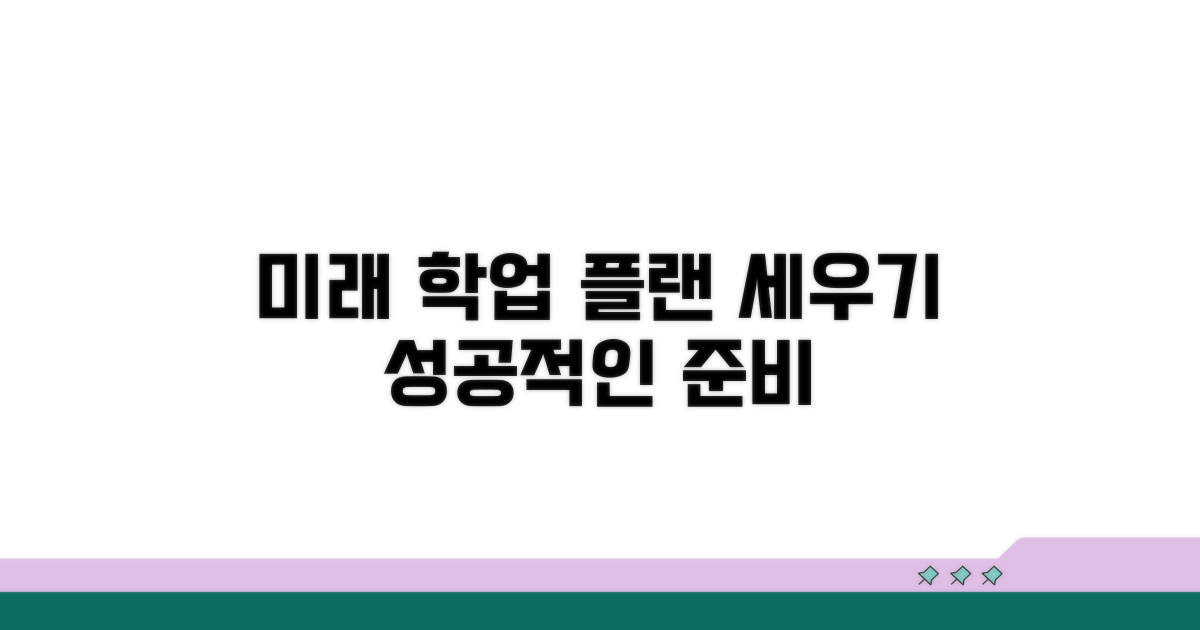 미래 대비 학업 계획 세우기