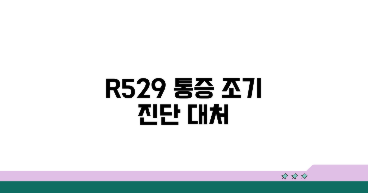 R529 통증 원인과 초기 대처법