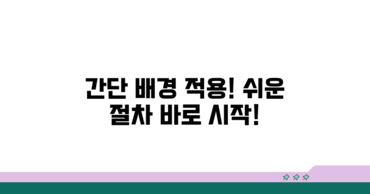 간편한 배경 적용 절차
