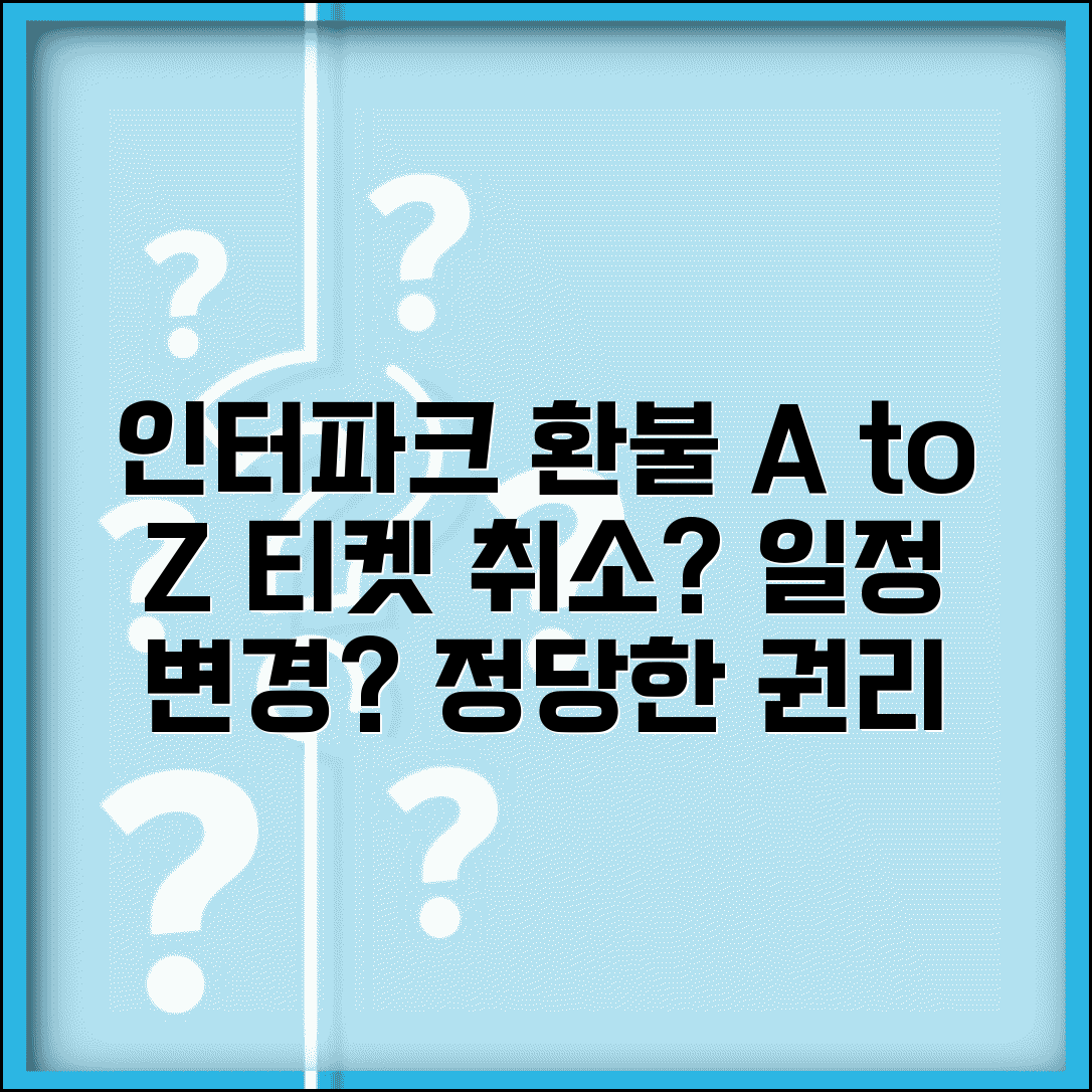 인터파크 환불받는법 티켓 예매 | 공연 취소나 일정 변경시 티켓 환불받는 정당한 권리