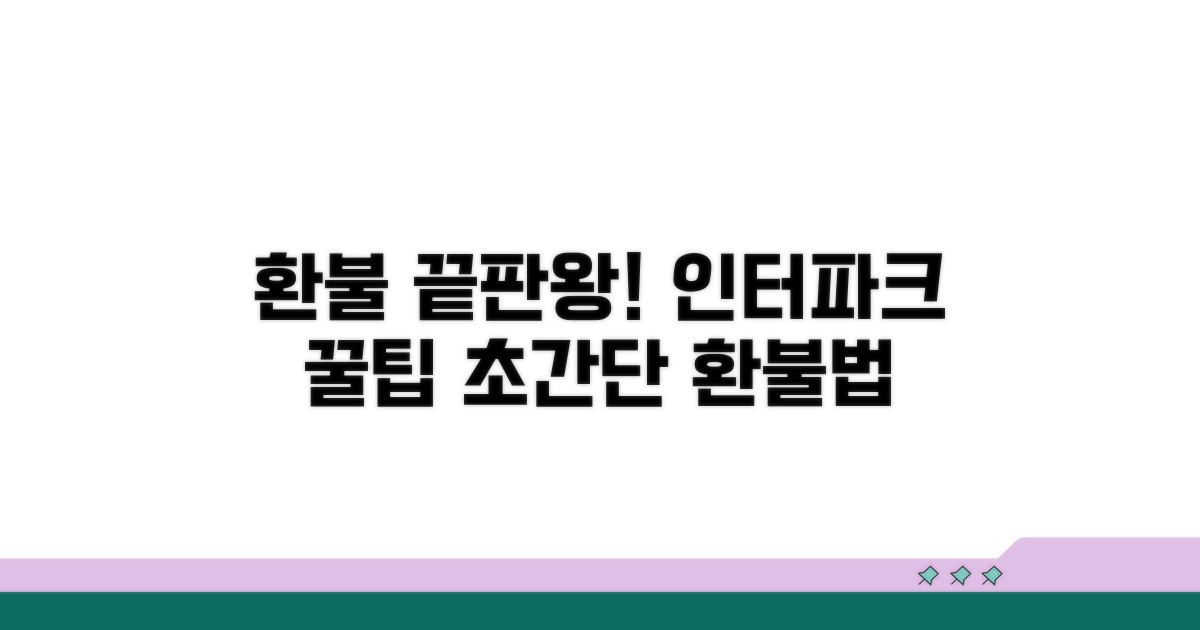 인터파크 환불, 이것만 알면 쉬워요