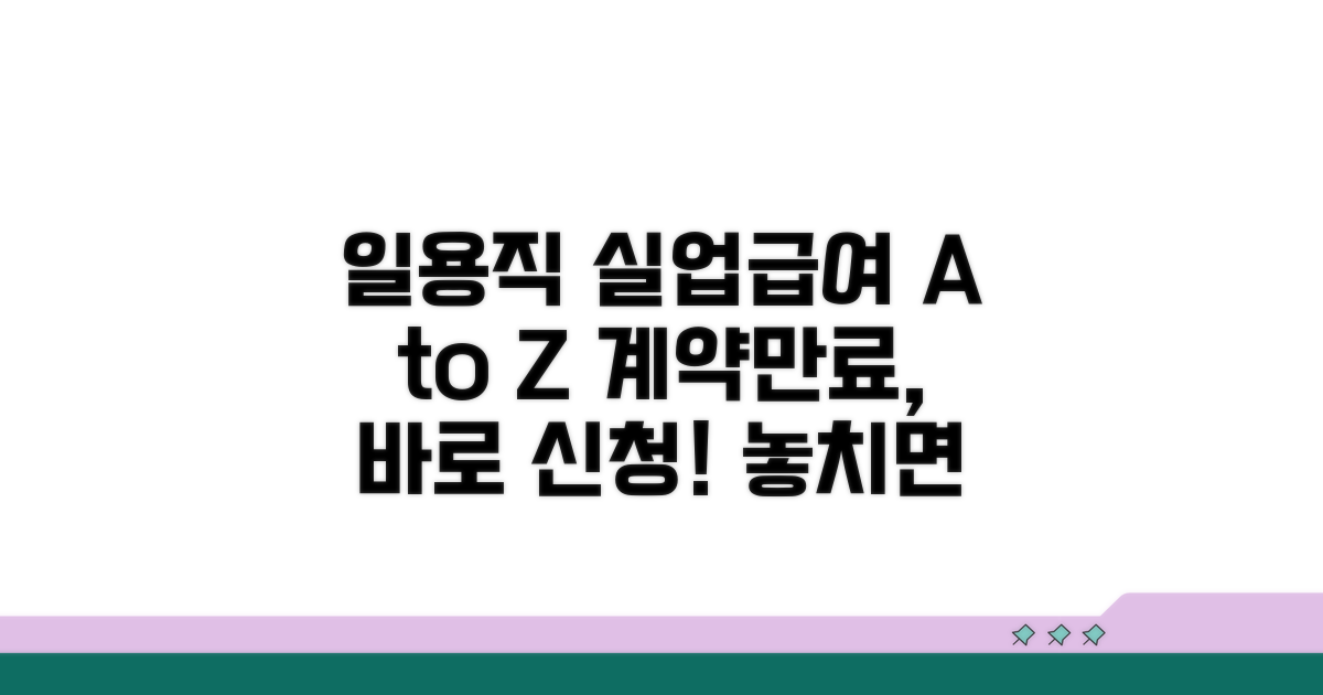 계약만료 후 일용직 실업급여 신청 방법
