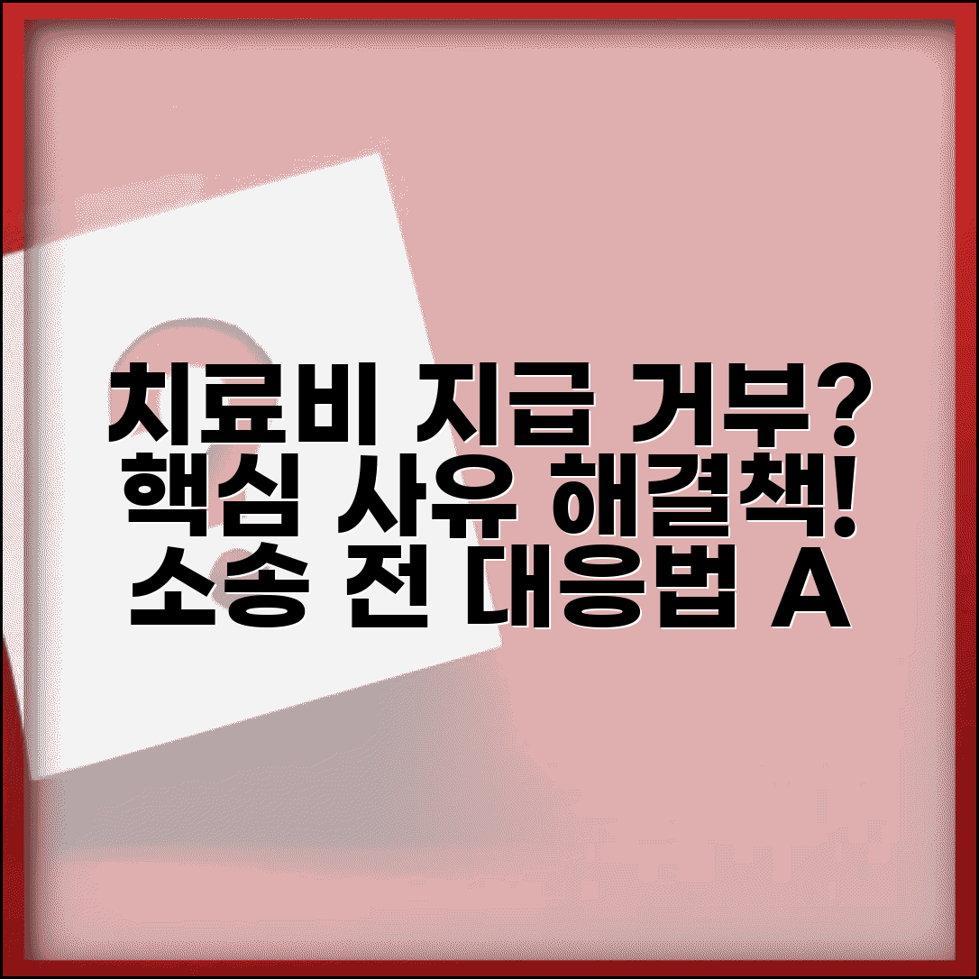 치료비 지급거부 시 대응법 | 치료비 지급 거부 사유 및 해결방안