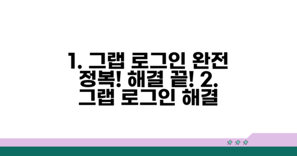 동남아 그랩 로그인 문제 완전 정복