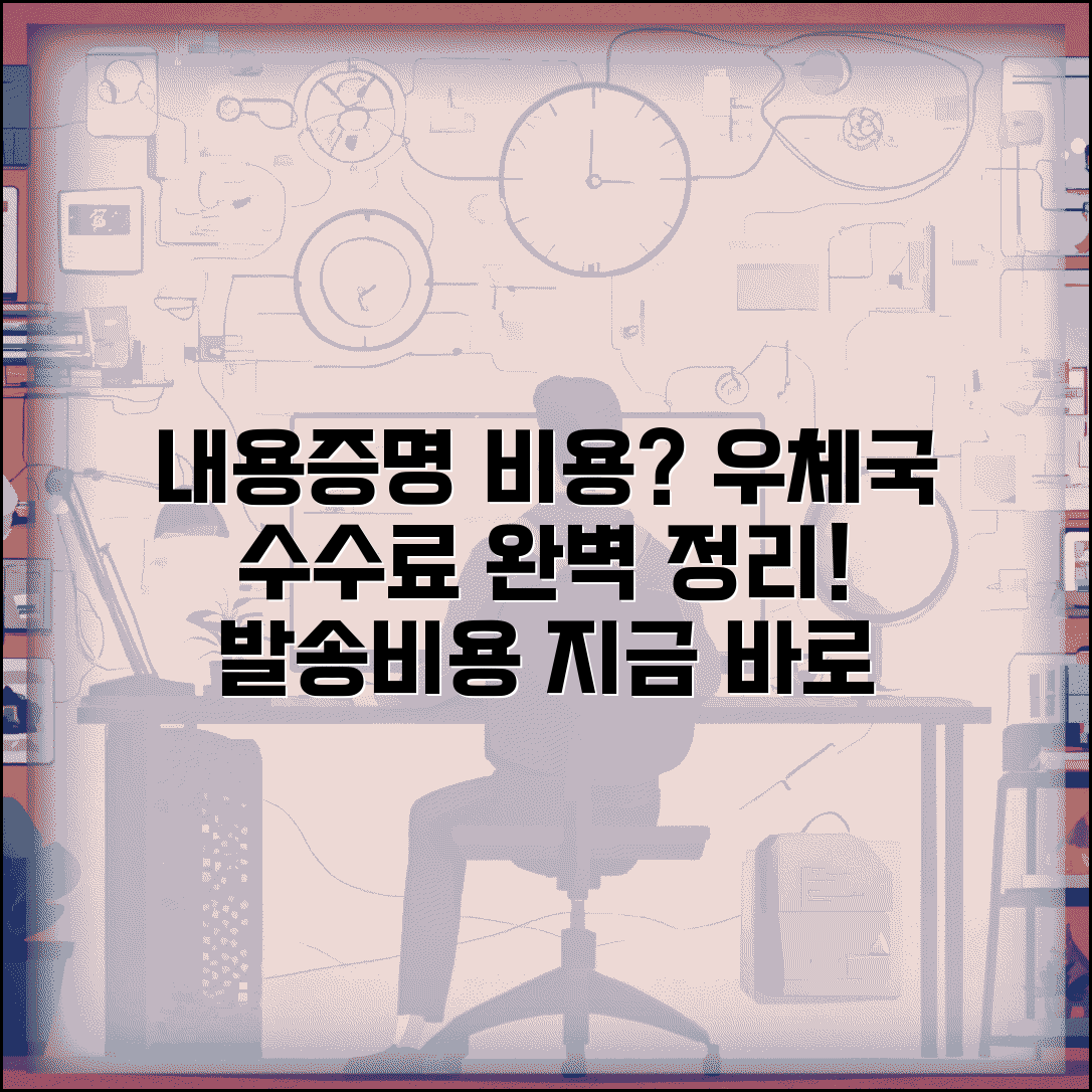 내용증명 비용 및 우체국 수수료 | 내용증명서 발송비용 계산법