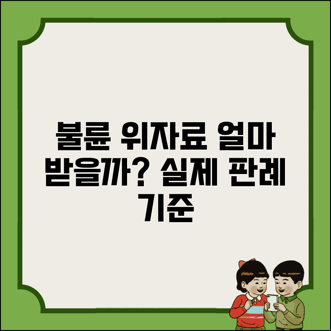 상간녀 위자료 청구금액 기준 | 불륜 위자료 판례상 인정 금액과 산정 요소