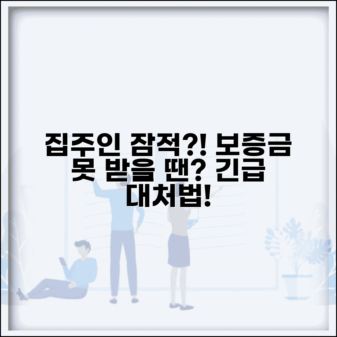 전세 만료되는데 집주인이 연락두절이면 어떻게 하나요 | 집주인 연락두절 | 보증금 반환 | 대응방법