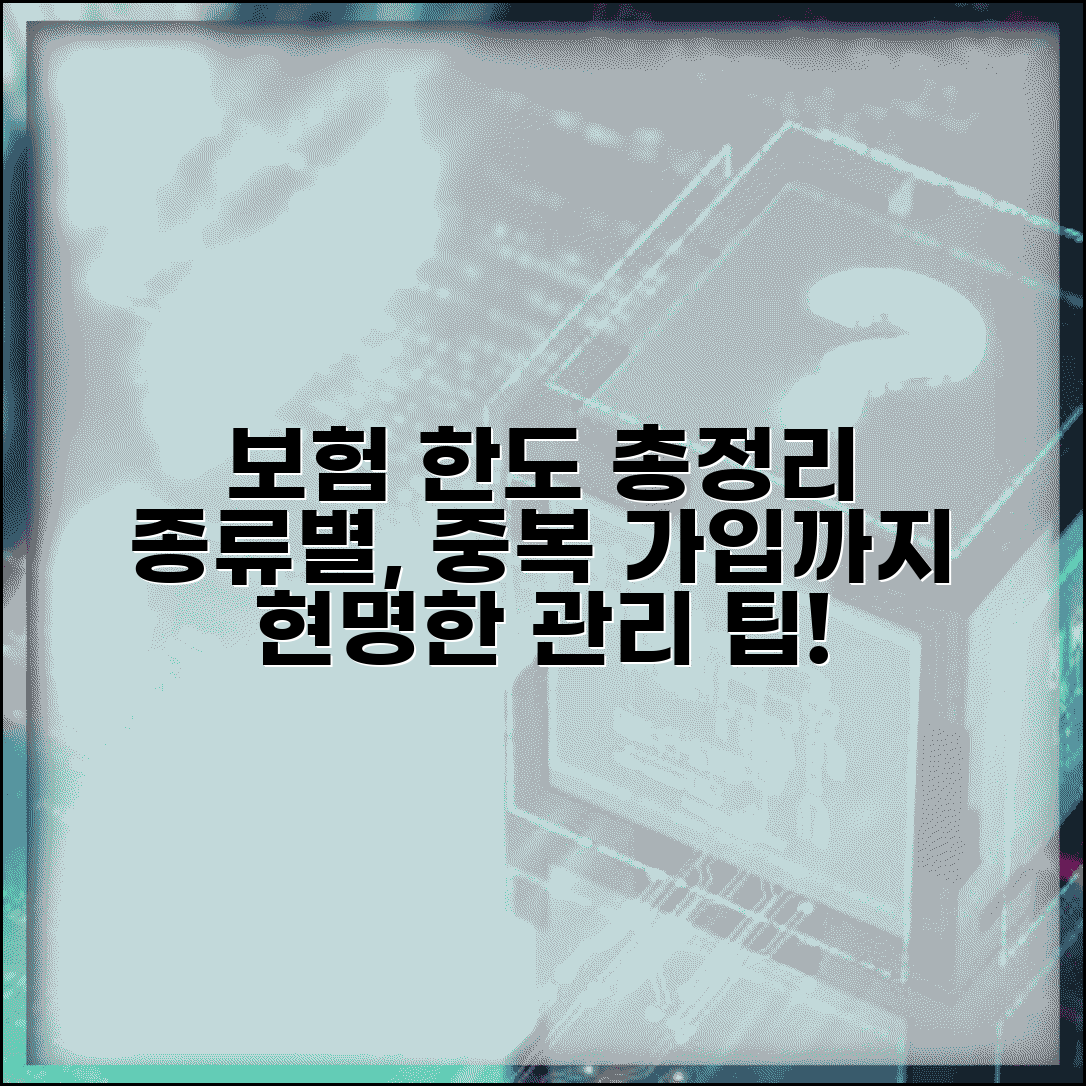보험 가입한도 총정리 | 보험 종류별 한도 | 가입 제한 | 중복가입 규정 | 관리방법 | 선택 기준