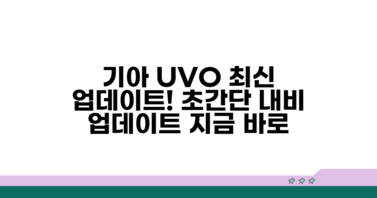 기아차 UVO 내비 최신 업데이트 방법