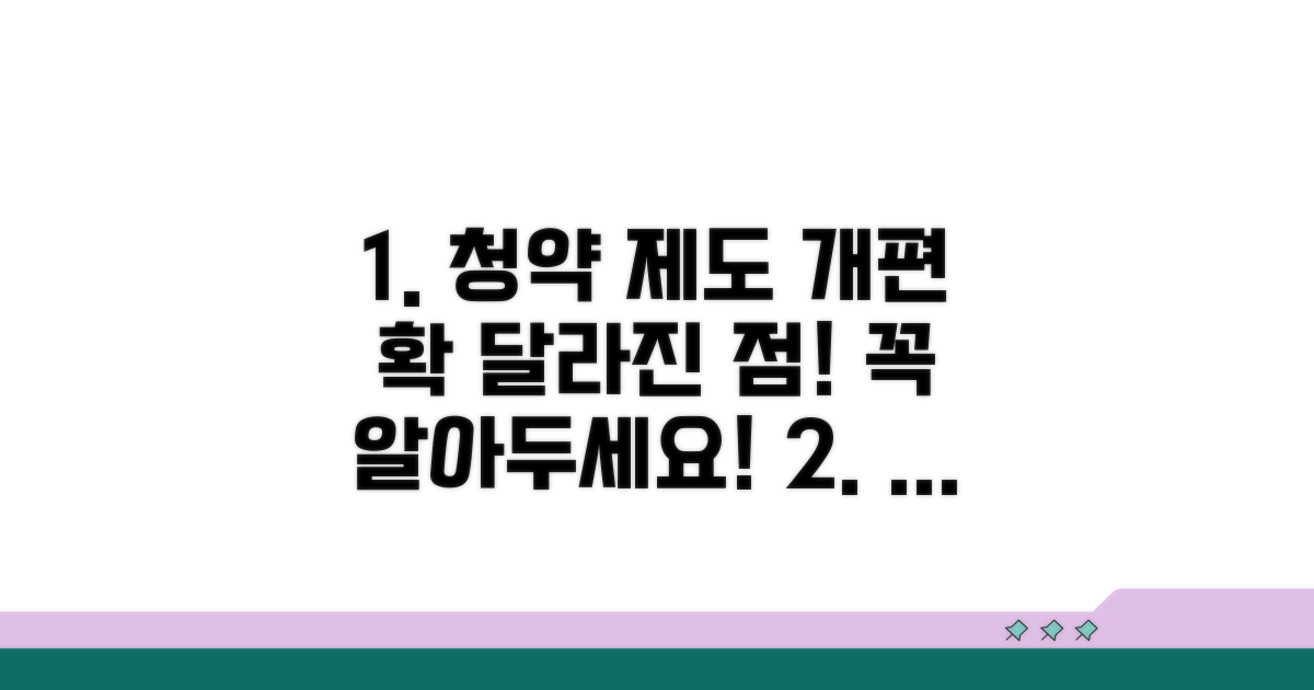 청약 제도 개편, 달라진 점은?