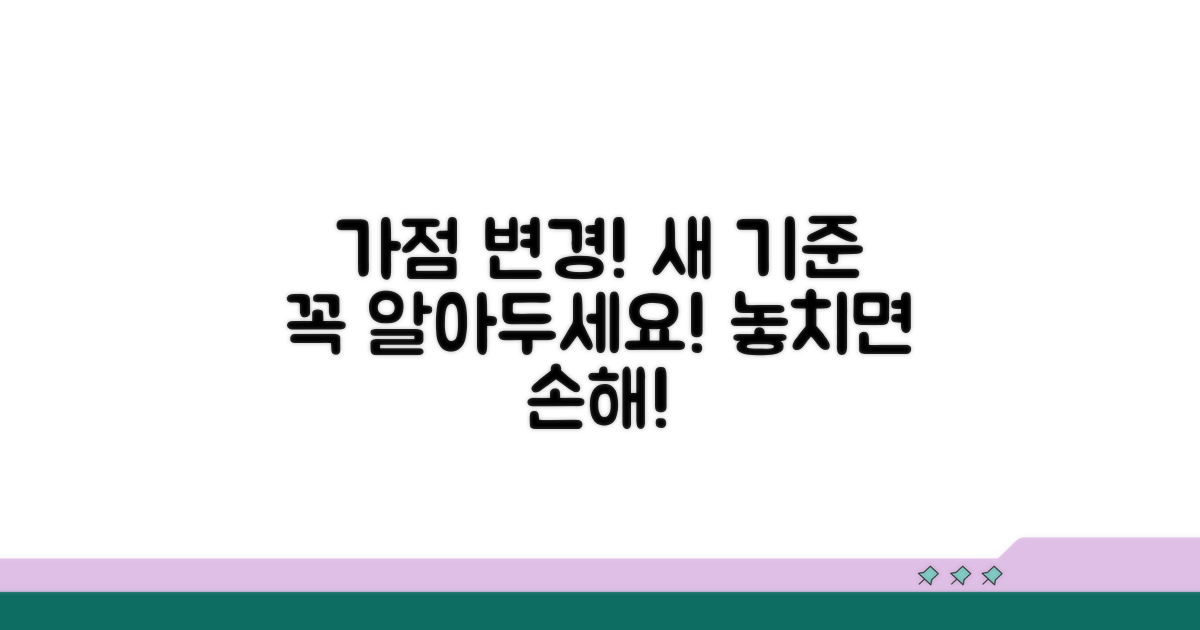 가점 변경! 꼭 알아야 할 새 기준