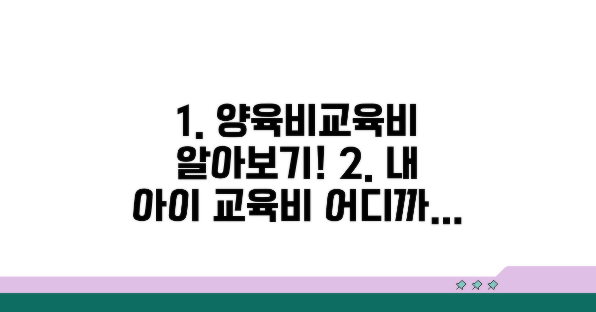 양육비 포함 교육비 범위 알아보기
