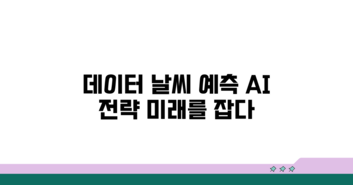 데이터 기반 날씨 예측 전략