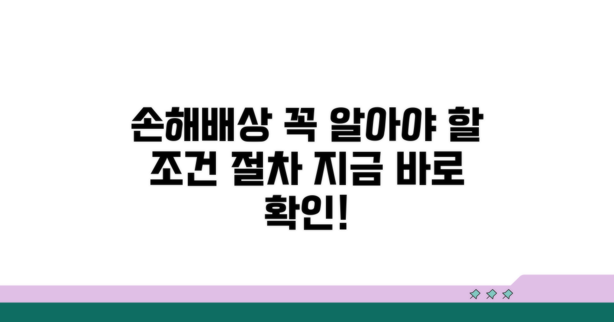 손해배상 청구 조건과 절차 확인