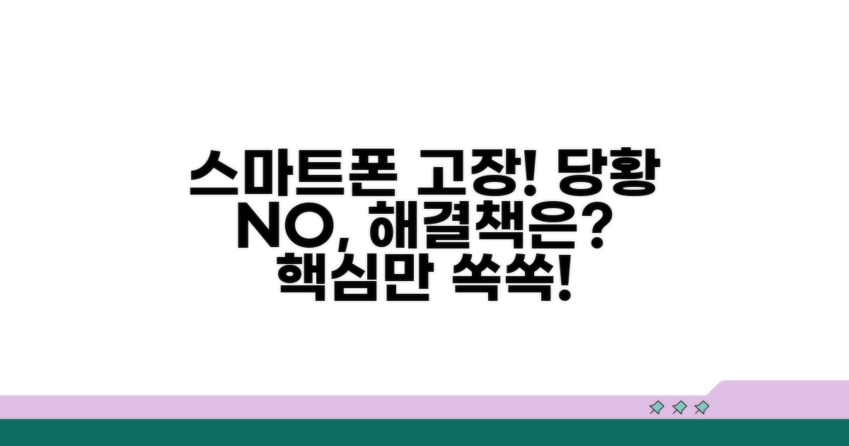 스마트폰 고장, 무엇을 먼저 해야 할까?