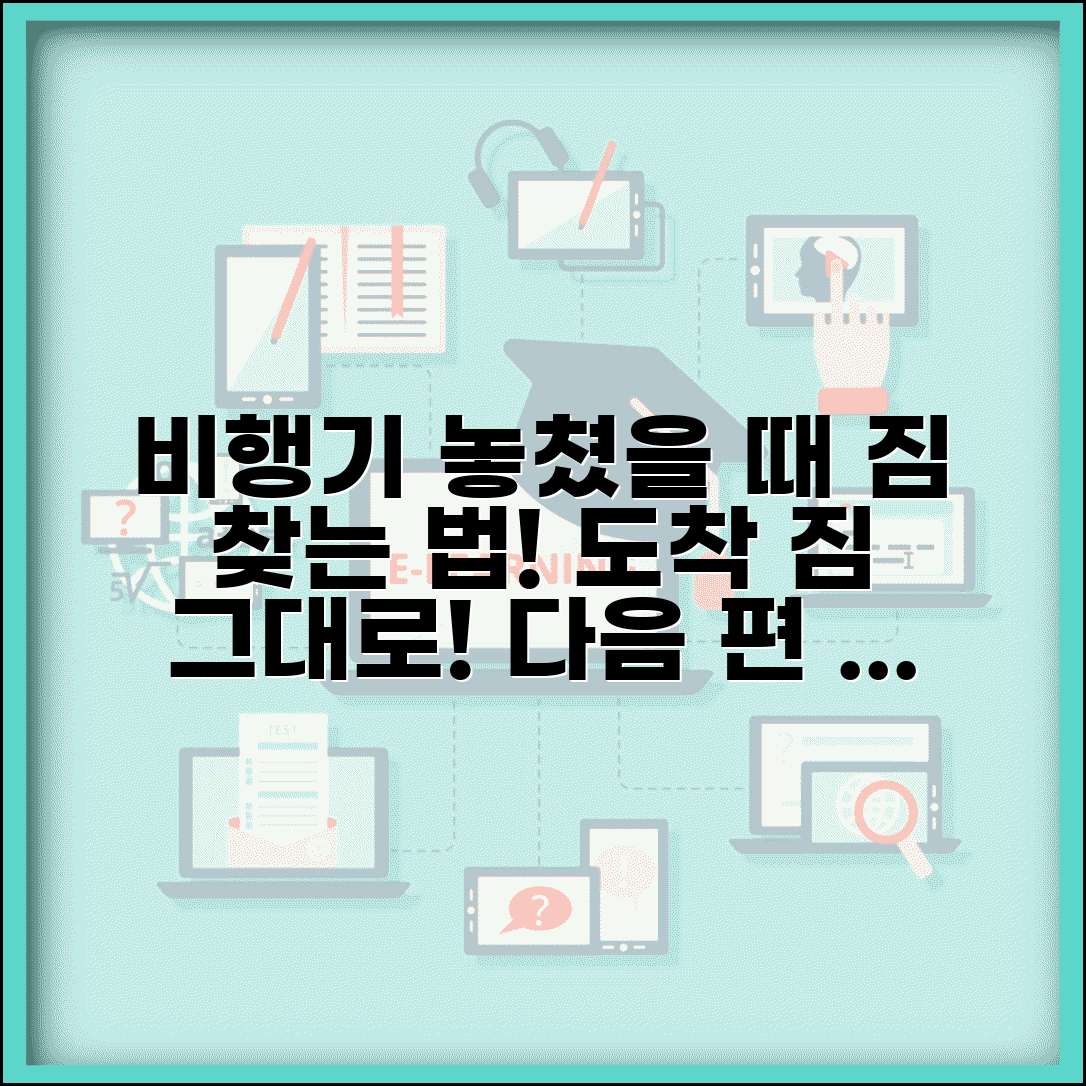 비행기 놓쳤을 때 수하물 찾기 | 이미 부친 짐 찾는 방법과 다음 편 연결 절차