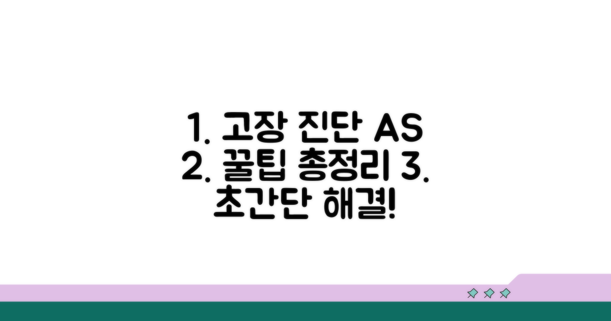 고장 진단과 AS 절차 알아보기