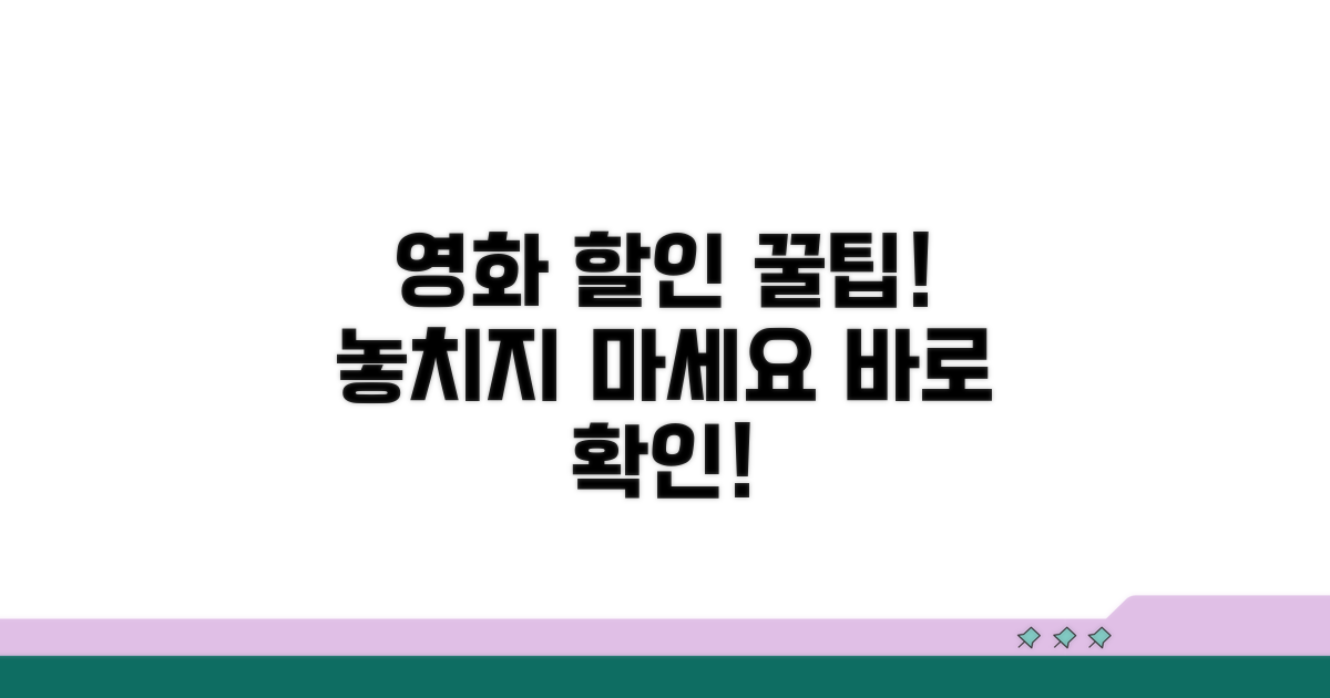 영화 할인 놓치지 않는 꿀팁