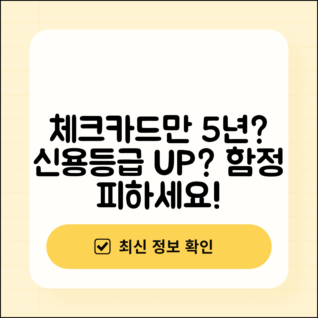 체크카드만 5년 쓰면 신용등급 안 오른다? | 신용 이력 없는 사람의 함정