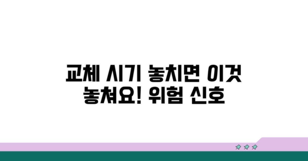 교체 시기 놓치면 안 되는 이유