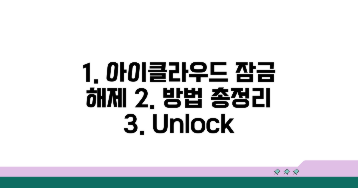아이클라우드 잠금 해제 방법 알아보기