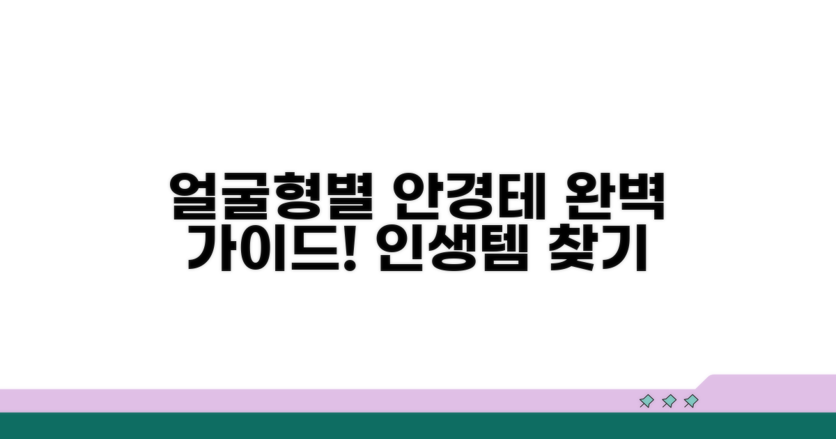 얼굴형별 안경테 선택 완벽 가이드