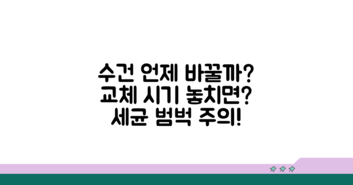 수건 교체 시기, 언제일까?