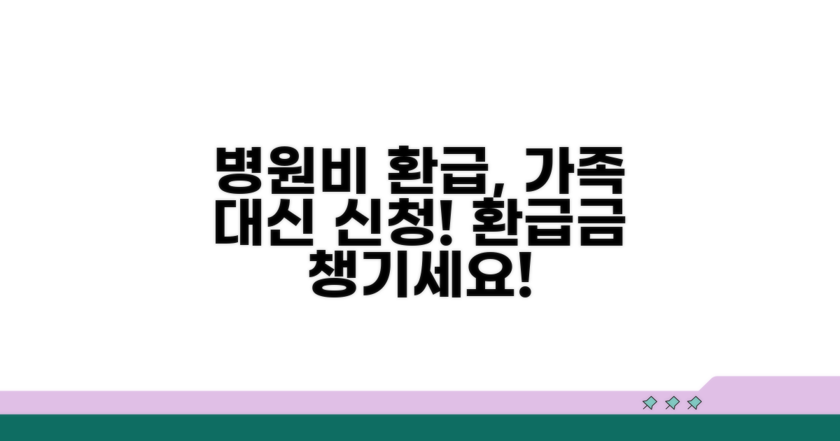 가족 대신 병원비 환급 신청하기