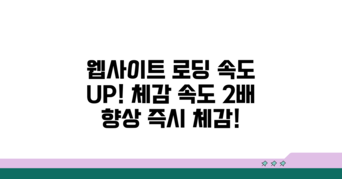 웹사이트 로딩 속도 체감 향상