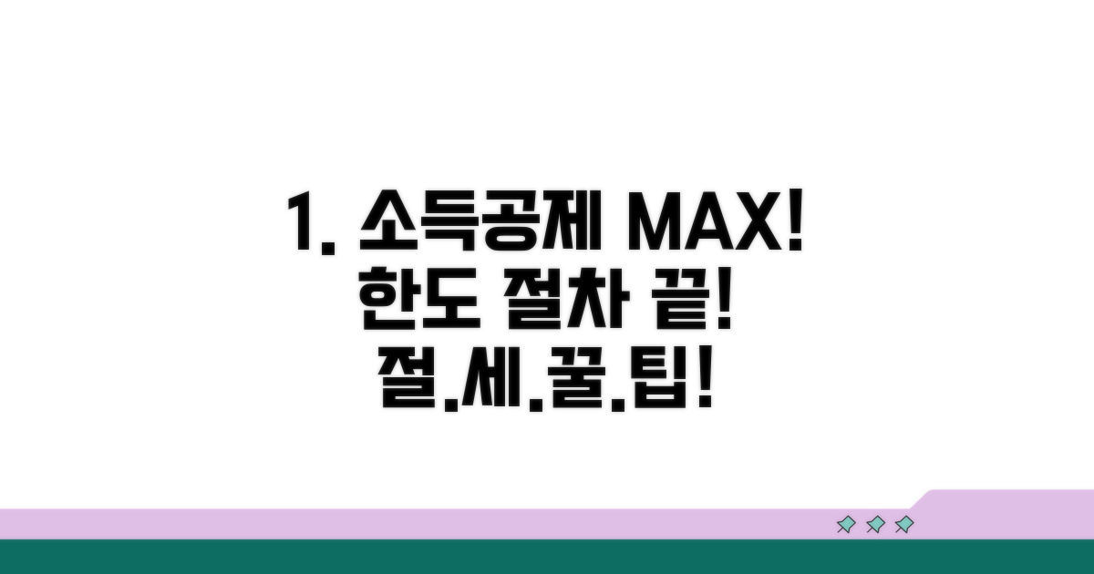 소득공제 한도와 절차 확인하기